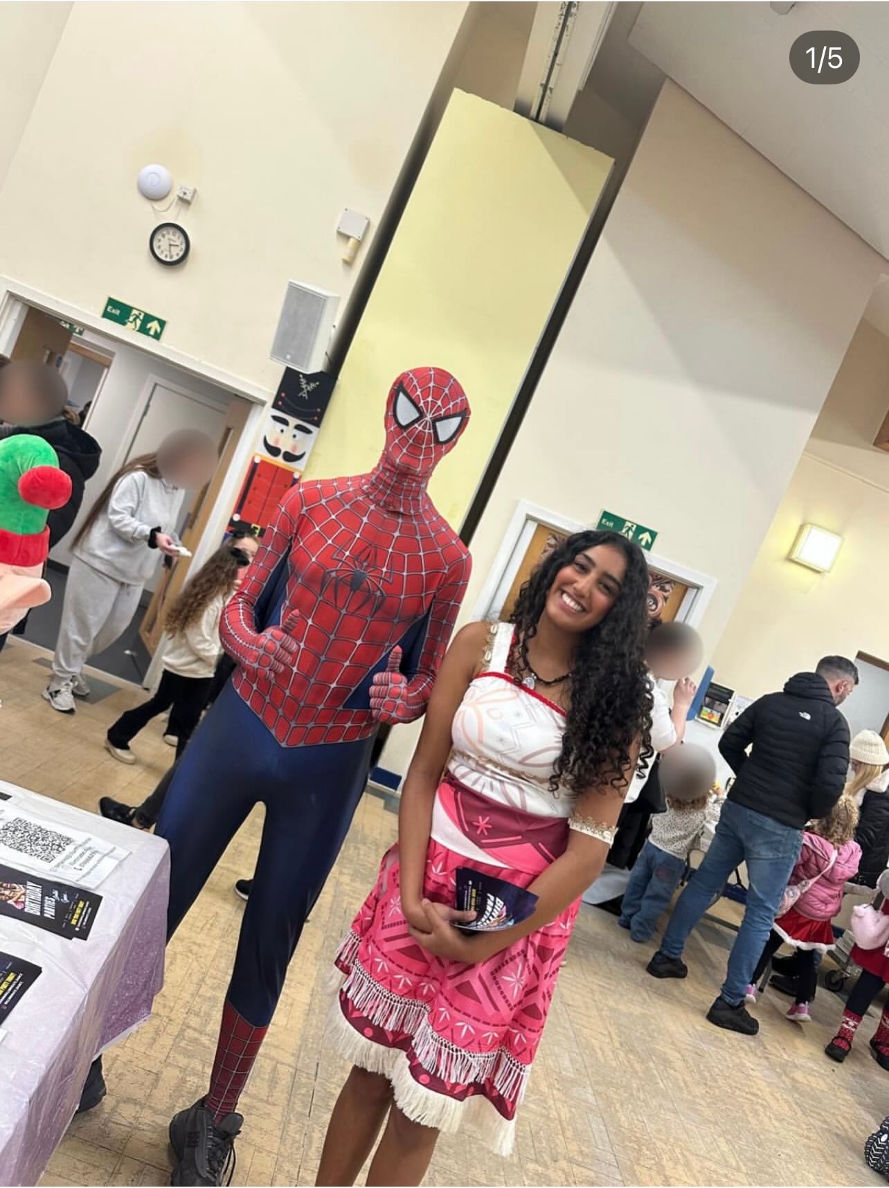 Spider-Man entertaining at an event
